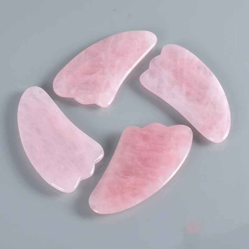 Rose Quartz Gua Sha Board Natu - Gua Sha Tool Rose Quartz ulasan dan harga