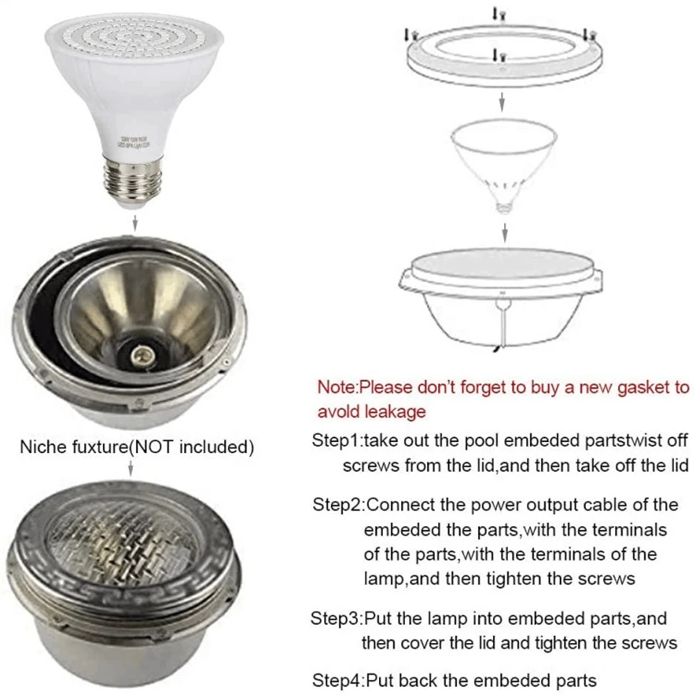 RGB LED Swimming Pool Light E2 - Xy Spa & Wellness George Town ulasan dan harga