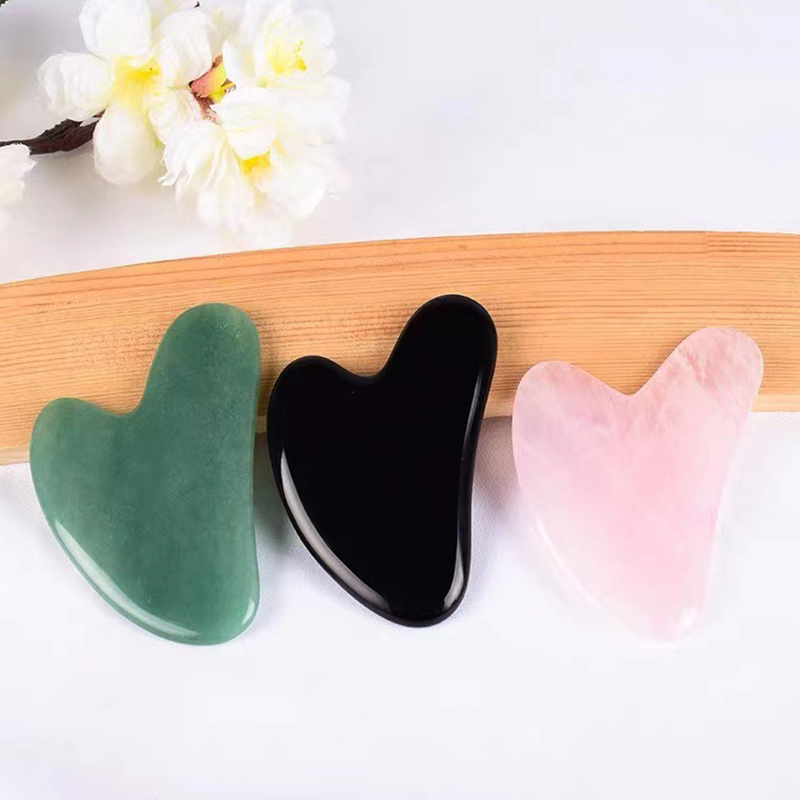 1Pc New Stone Gua Sha Massage  - Gua Sha Tool Rose Quartz ulasan dan harga