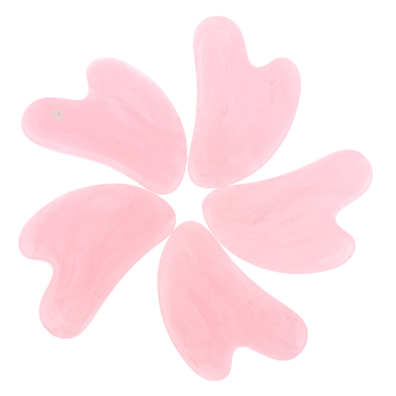 5Pcs Pink Natural Jade Rose Qu - Gua Sha Tool Rose Quartz ulasan dan harga