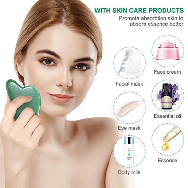 Rose Quartz Natural Jade Rolle - Gua Sha Tool Rose Quartz ulasan dan harga