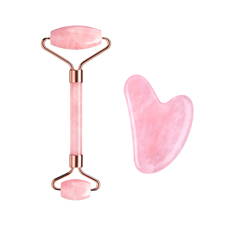 Rose Quartz Face Roller Gua Sh - Gua Sha Tool Rose Quartz ulasan dan harga