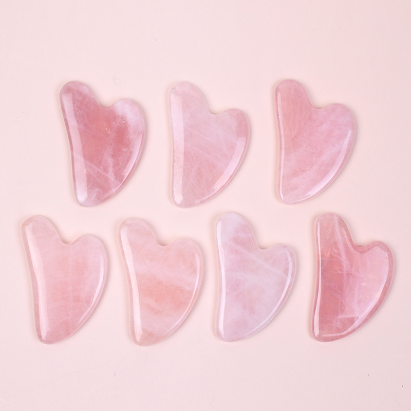 Hot Selling A+ Rose Quartz Gua - Gua Sha Tool Rose Quartz ulasan dan harga