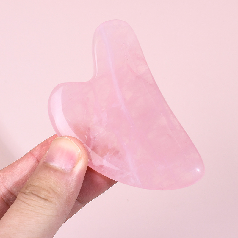 Hot Selling A+ Rose Quartz Gua - Gua Sha Tool Rose Quartz ulasan dan harga