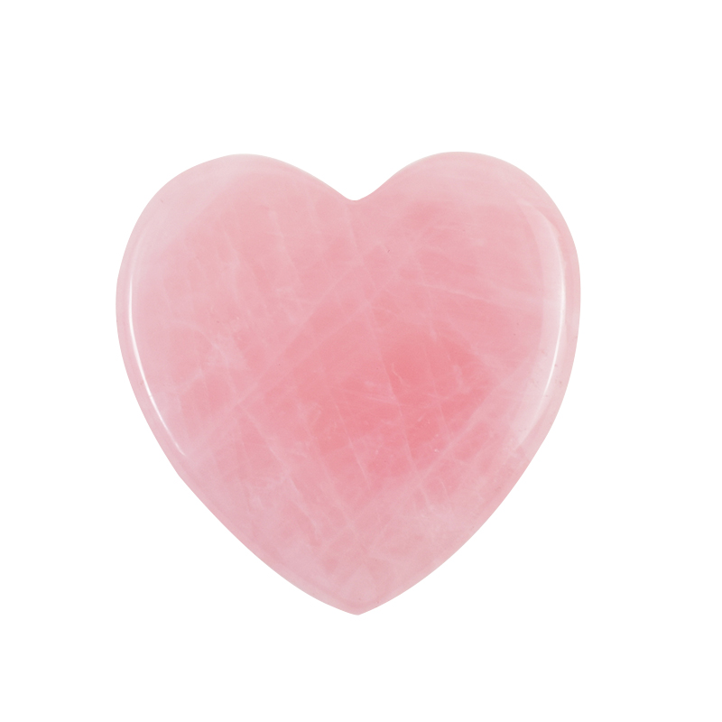 Rose Quartz Heart Shape Face C - Gua Sha Tool Rose Quartz ulasan dan harga
